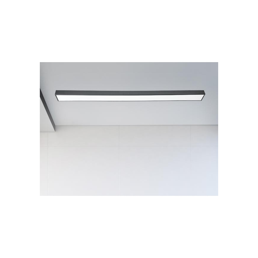 LED Stropna svjetiljka LED/32W/230V 4000K 120x7 cm crna