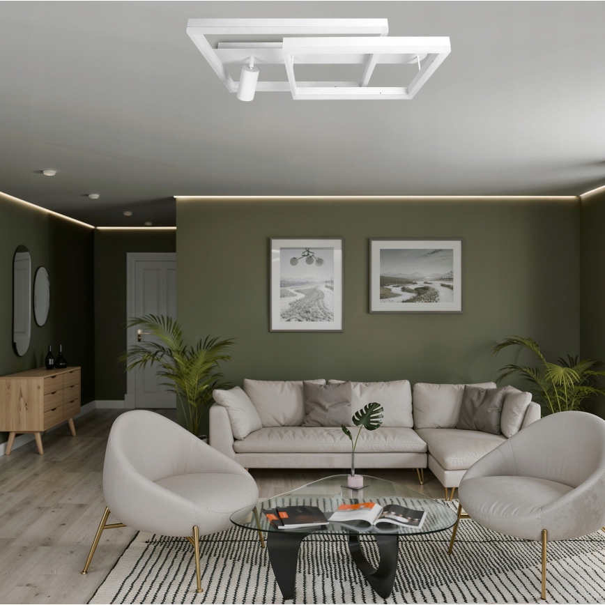 LED stropna svjetiljka LED/38W/230V + 1xGU10/30W bijela