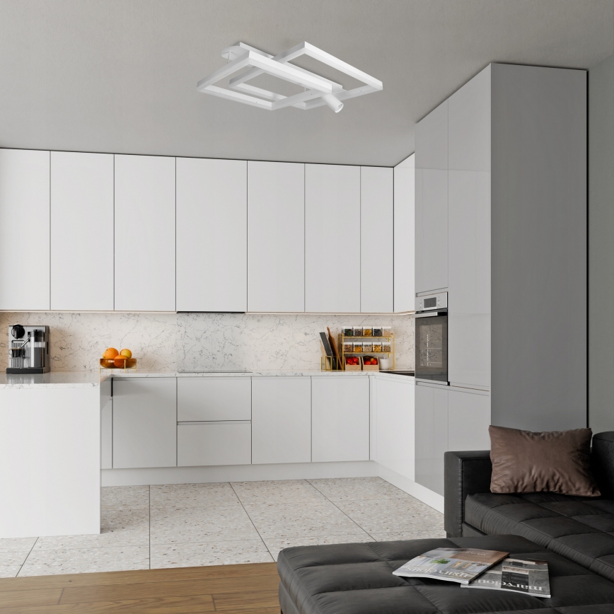 LED stropna svjetiljka LED/38W/230V + 1xGU10/30W bijela