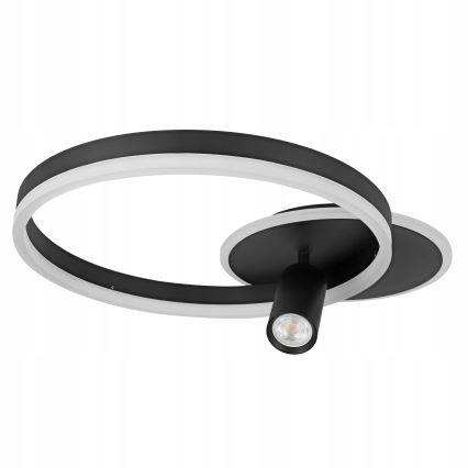 LED stropna svjetiljka LED/38W/230V + 1xGU10/30W crna