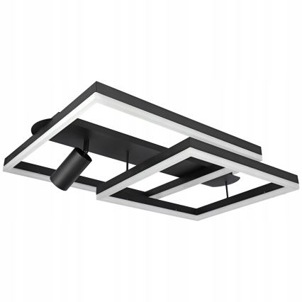 LED stropna svjetiljka LED/38W/230V + 1xGU10/30W crna