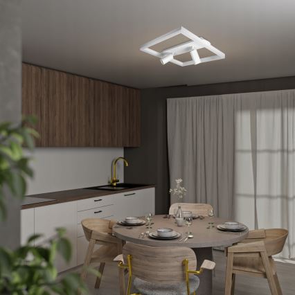 LED stropna svjetiljka LED/38W/230V + 2xGU10/30W bijela