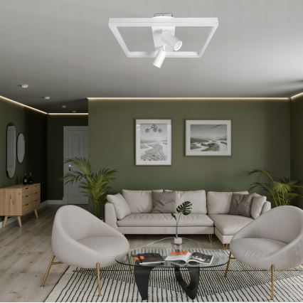 LED stropna svjetiljka LED/38W/230V + 2xGU10/30W bijela