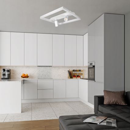 LED stropna svjetiljka LED/38W/230V + 2xGU10/30W bijela