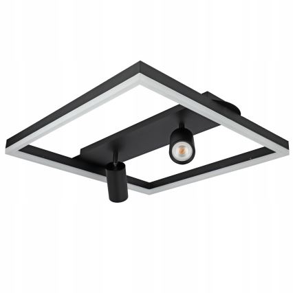 LED stropna svjetiljka LED/38W/230V + 2xGU10/30W crna