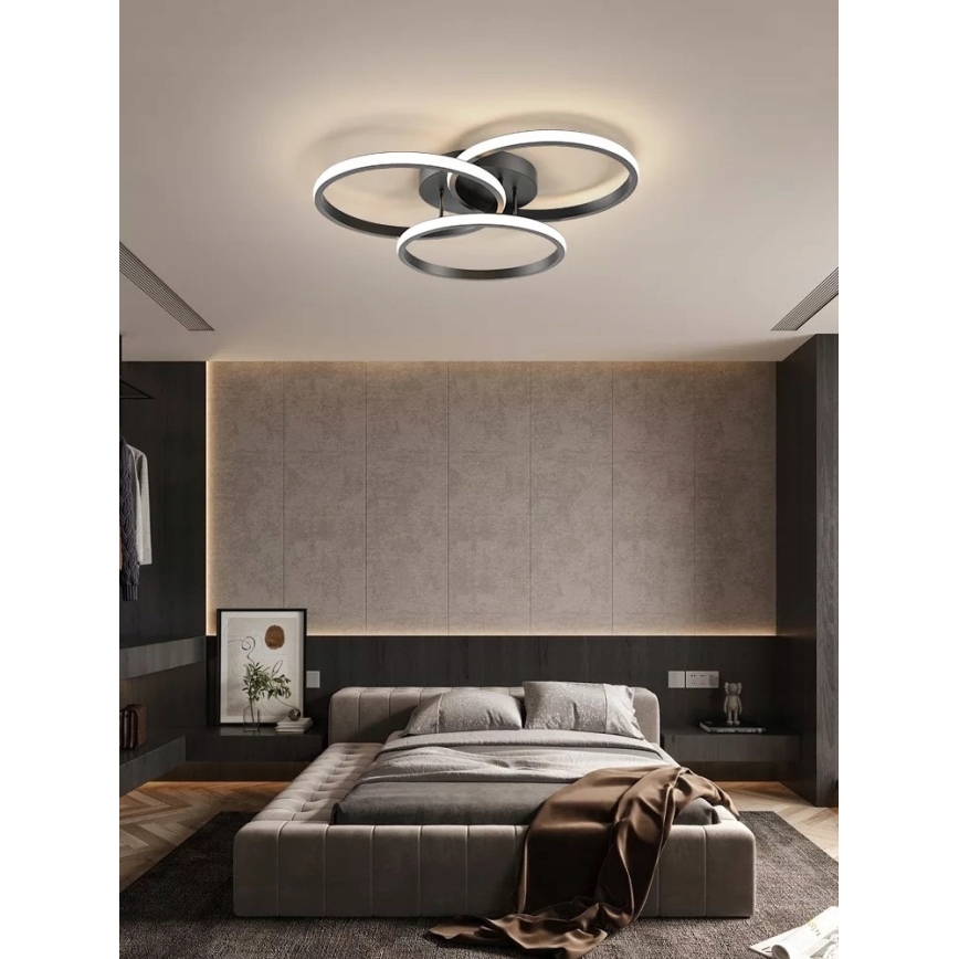 LED stropna svjetiljka LED/38W/230V crna