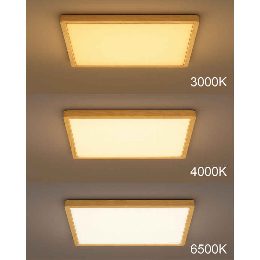 LED stropna svjetiljka LED/40W/230V 3000/4000/6500K 50x50 cm bež