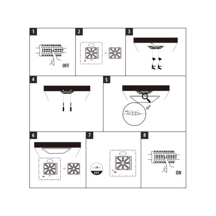 LED stropna svjetiljka LED/40W/230V 3000/4000/6500K 50x50 cm bijela