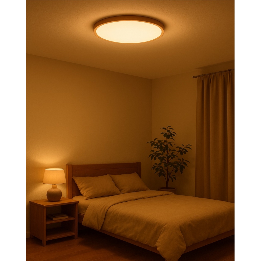 LED stropna svjetiljka LED/40W/230V 3000/4000/6500K, promjer 50 cm, bež