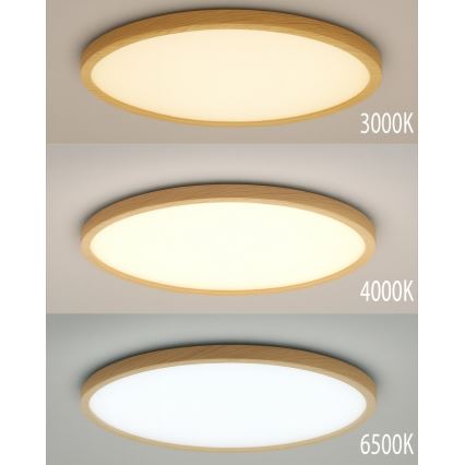 LED stropna svjetiljka LED/40W/230V 3000/4000/6500K, promjer 50 cm, bež