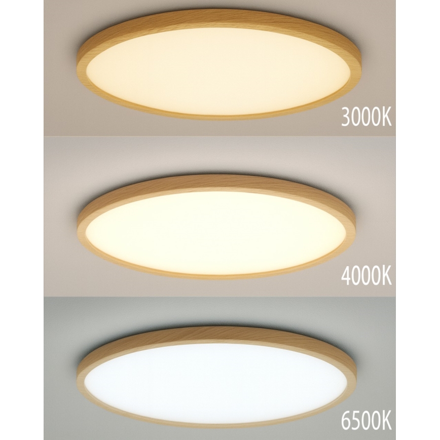 LED stropna svjetiljka LED/40W/230V 3000/4000/6500K, promjer 50 cm, bež