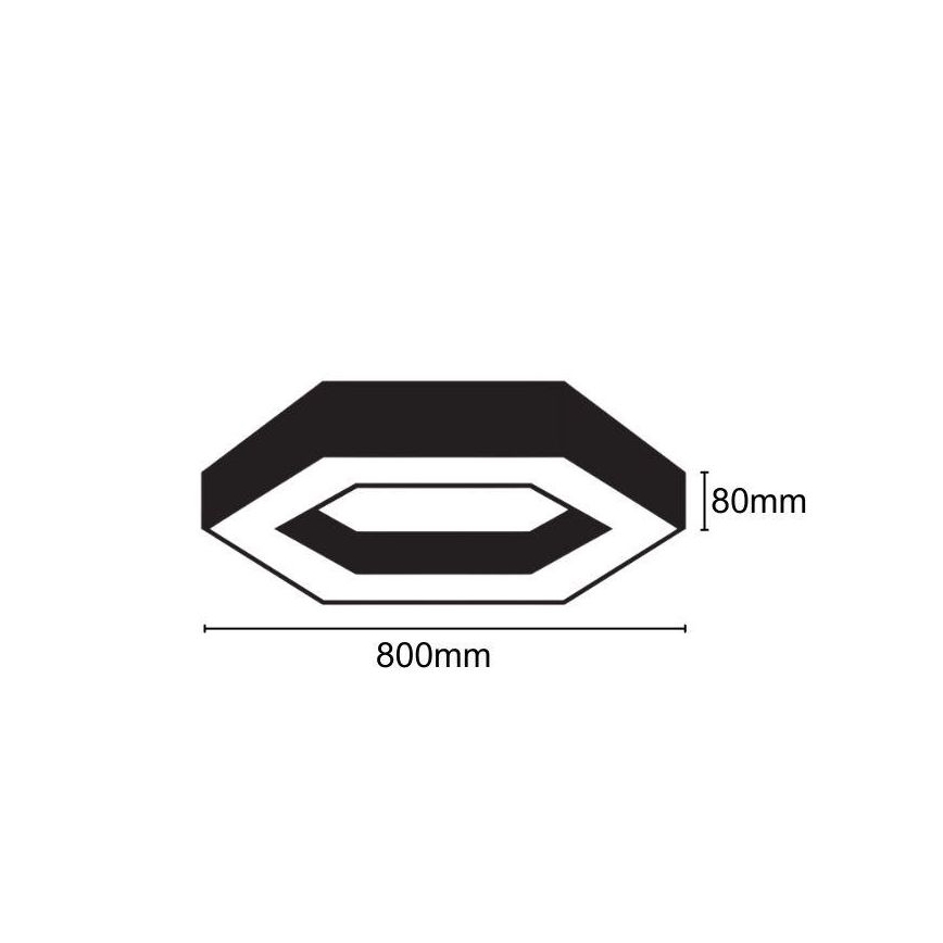 LED Stropna svjetiljka LED/40W/230V 4000K pr. 80 cm