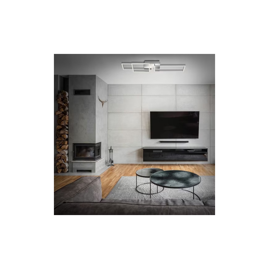 LED stropna svjetiljka LED/42W/230V 3000K matirani krom