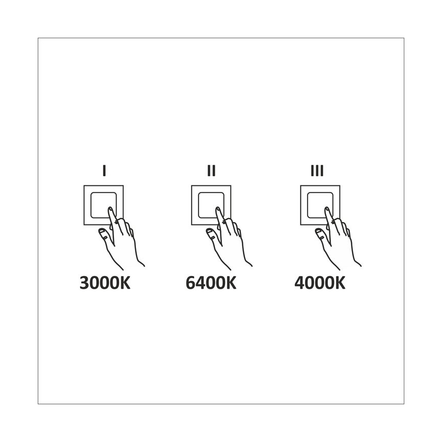 LED Stropna svjetiljka LED/45W/230V 3000K/4000K/6400K pr. 48 cm bijela