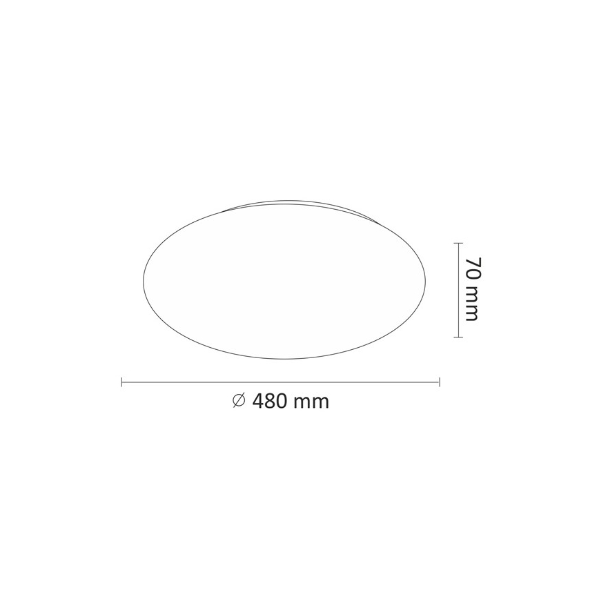 LED Stropna svjetiljka LED/45W/230V 3000K/4000K/6400K pr. 48 cm bijela