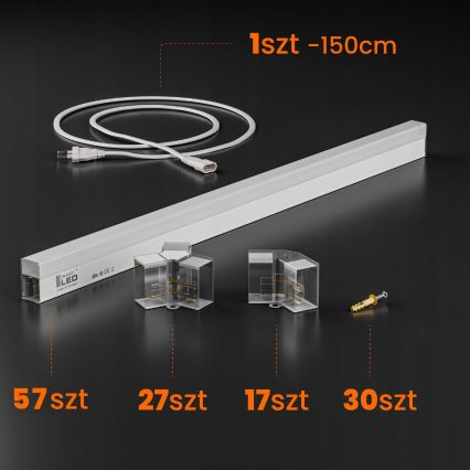 LED stropna svjetiljka HEXAGON LED/570W/85-265V 6500K 522x298 cm CRI 90 IP44 bijela