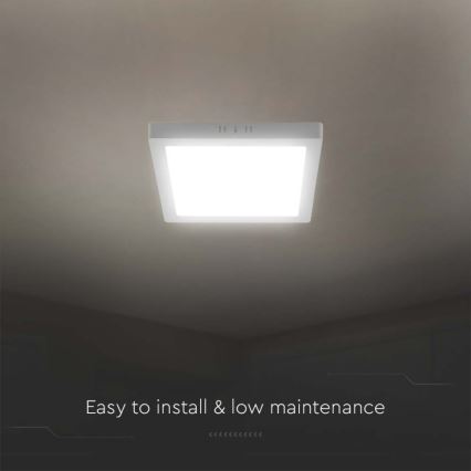 LED Stropna svjetiljka LED/6W/230V 6500K 12x12 cm bijela