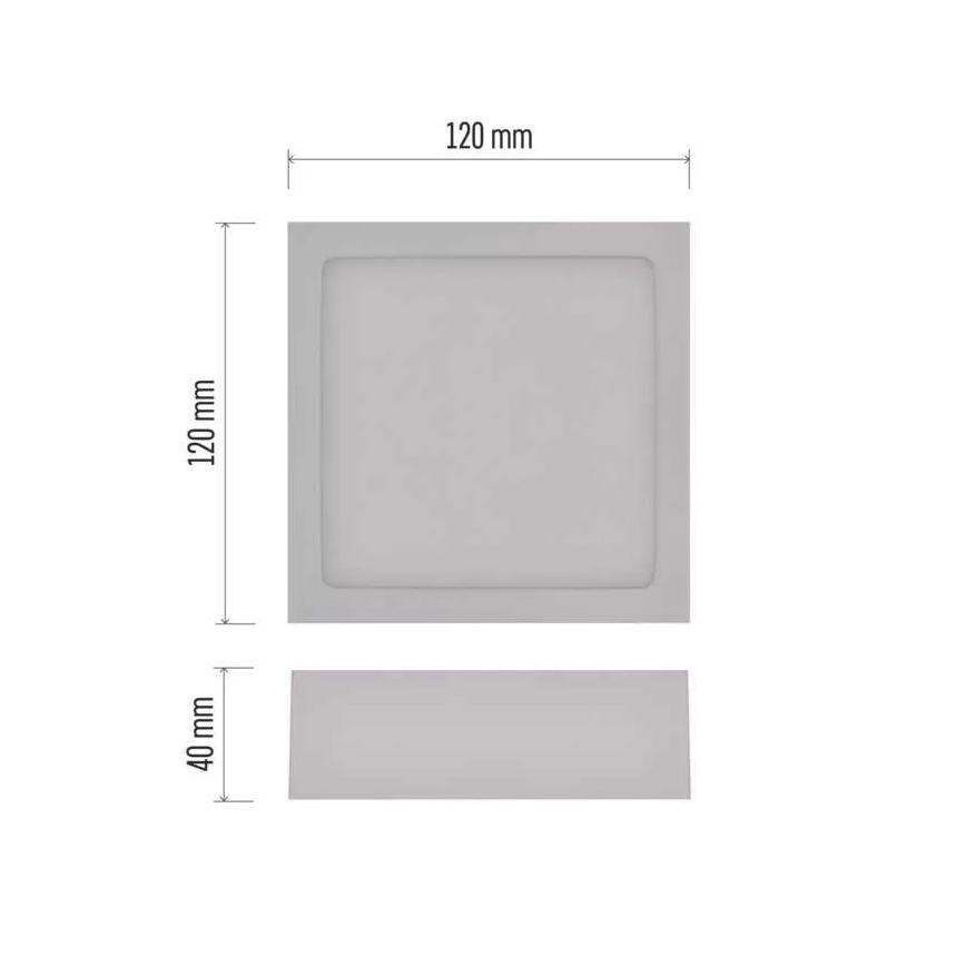 LED Stropna svjetiljka NEXXO LED/7,6W/230V 3000/3500/4000K 12x12 cm bijela