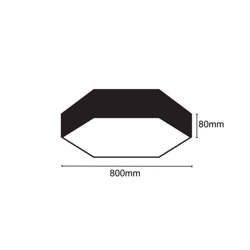 LED Stropna svjetiljka LED/70W/230V 4000K pr. 80 cm