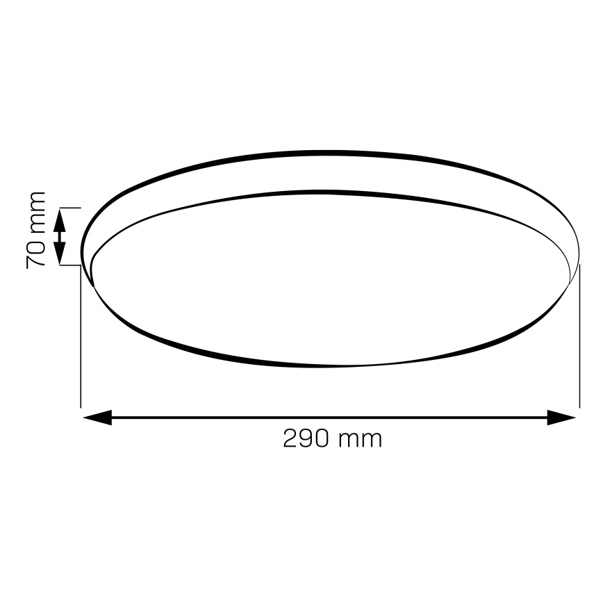 LED stropna svjetiljka LIBRA LED/15W/230V 4000K Ø 29 cm zlatna