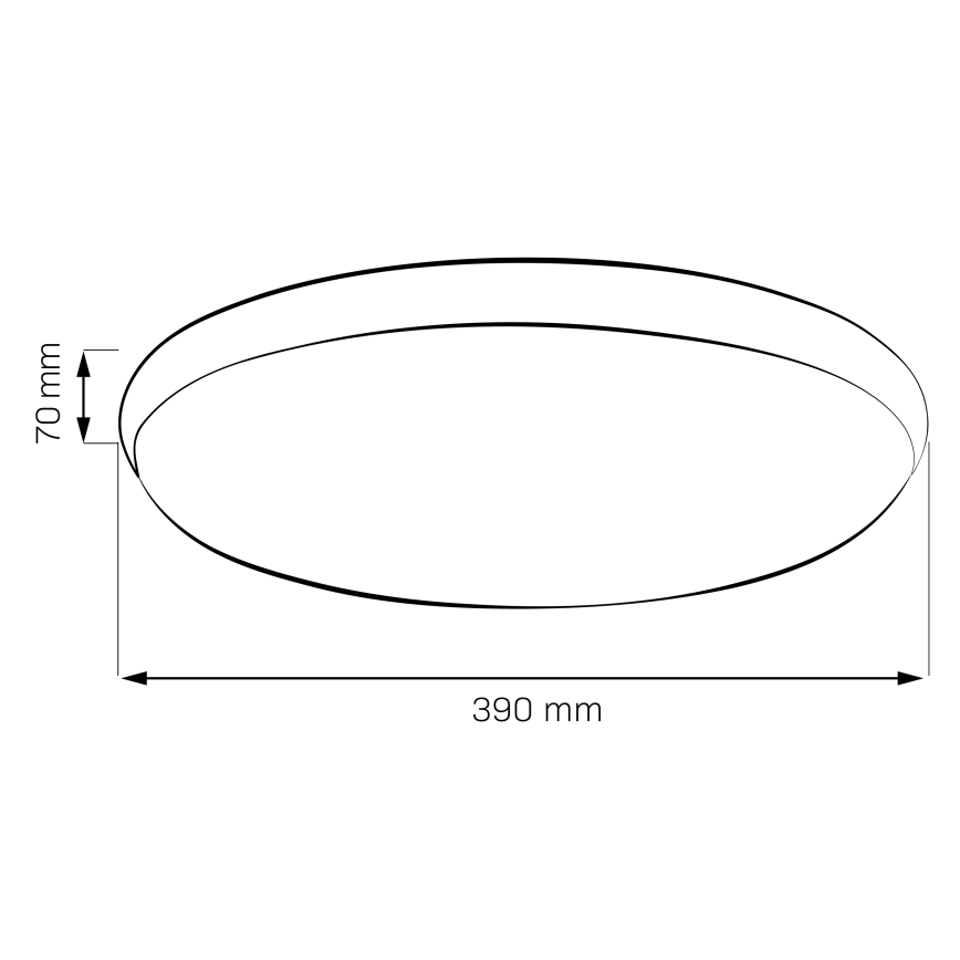 LED stropna svjetiljka LIBRA LED/24W/230V 4000K Ø 39 cm sjajni krom
