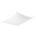 LED stropna svjetiljka LUNA 2xG13/8,5W/230V 80x105 cm bijela
