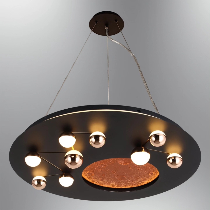 LED stropna svjetiljka MARS LED/58W/230V 3000K crna