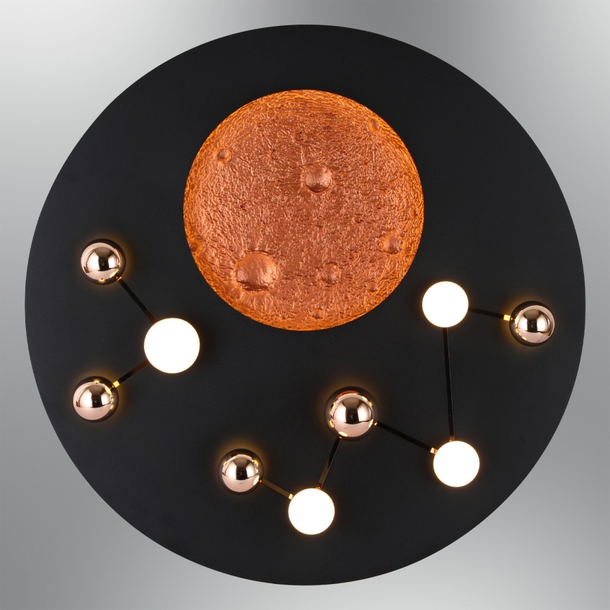 LED stropna svjetiljka MARS LED/58W/230V 3000K crna