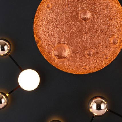 LED stropna svjetiljka MARS LED/58W/230V 3000K crna