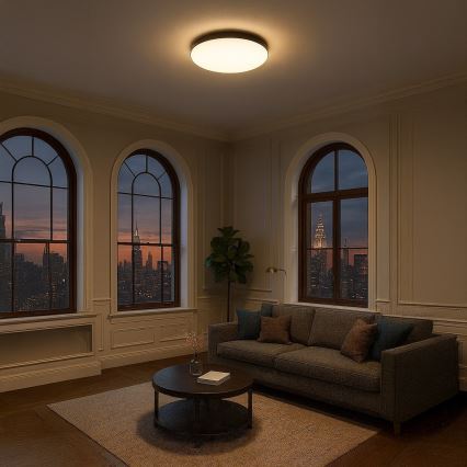 LED stropna svjetiljka MAYA LED/36W/230V pr. 50 cm crna