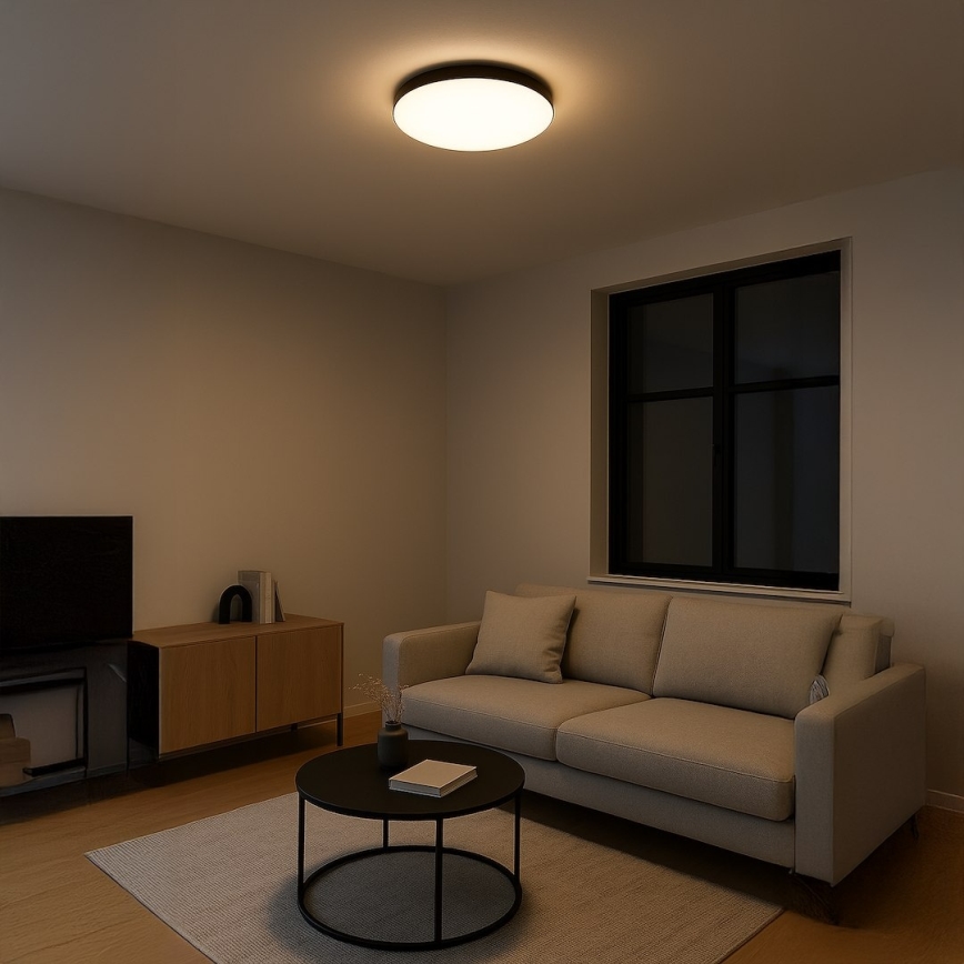 LED stropna svjetiljka MAYA LED/36W/230V pr. 50 cm crna