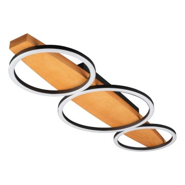 LED stropna svjetiljka MELISA LED/28W/230V 26,5x70 cm borovina