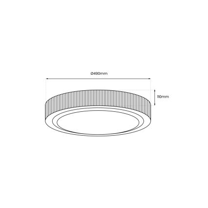 LED Stropna svjetiljka MIRI LED/34W/230V pr. 49 cm