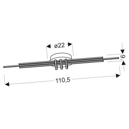 LED Stropna svjetiljka NAKSOS LED/40W/230V