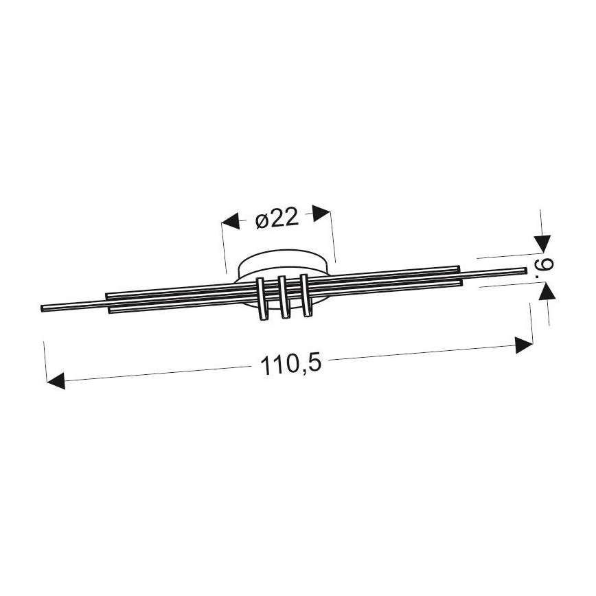 LED Stropna svjetiljka NAKSOS LED/40W/230V