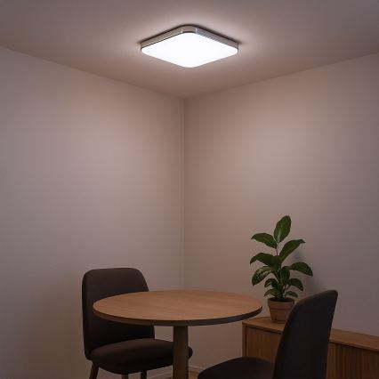 LED stropna svjetiljka NEMO LED/36W/230V 50x50 cm sjajni krom