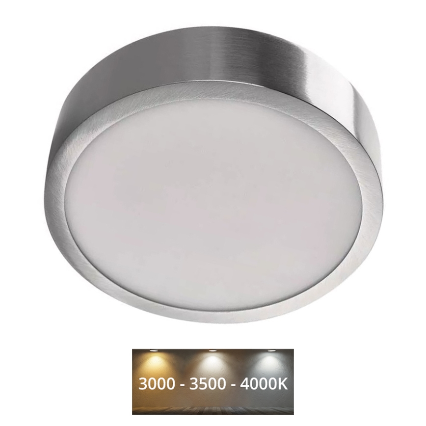 LED Stropna svjetiljka NEXXO LED/12,5W/230V 3000/3500/4000K pr. 17 cm mat krom