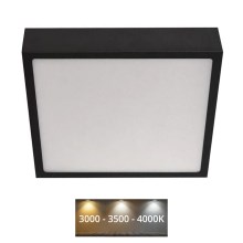 LED Stropna svjetiljka NEXXO LED/21W/230V 3000/3500/4000K 22,5x22,5 cm crna