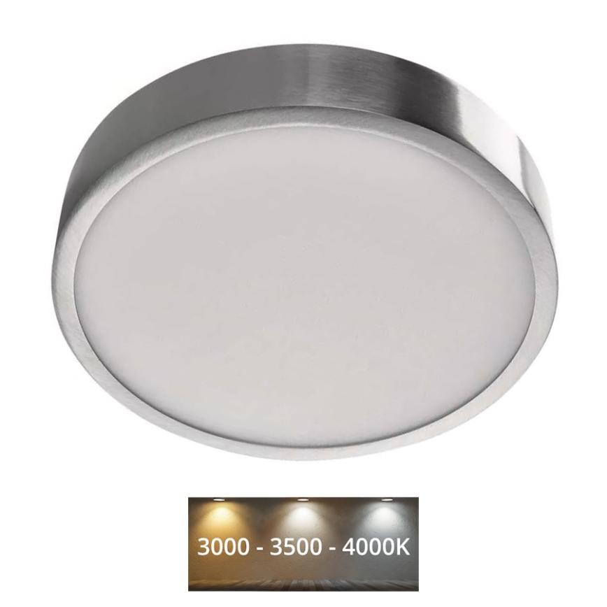 LED Stropna svjetiljka NEXXO LED/21W/230V 3000/3500/4000K pr. 22,5 cm sjajni krom