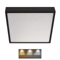 LED Stropna svjetiljka NEXXO LED/28,5W/230V 3000/3500/4000K 30x30 cm crna