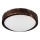 LED stropna svjetiljka OAK SLIM LED/20W/230V 4000K Ø 27 cm hrast/tamno smeđa