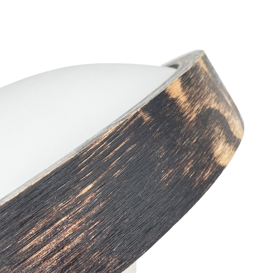 LED stropna svjetiljka OAK SLIM LED/20W/230V 4000K Ø 27 cm hrast/tamno smeđa