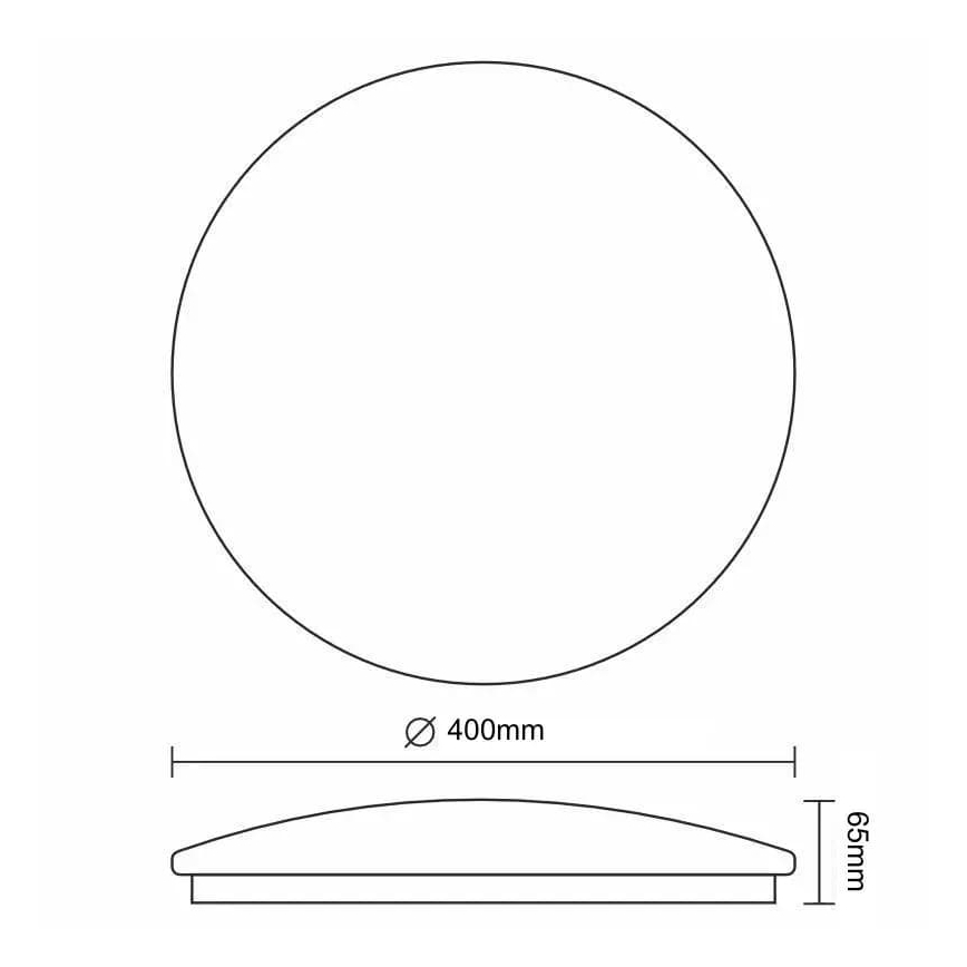LED Prigušiva stropna svjetiljka OPAL LED/36W/230V 3000-6500K + daljinski upravljač