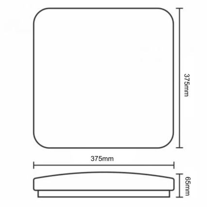 LED Prigušiva stropna svjetiljka OPAL LED/36W/230V 3000-6500K + daljinski upravljač