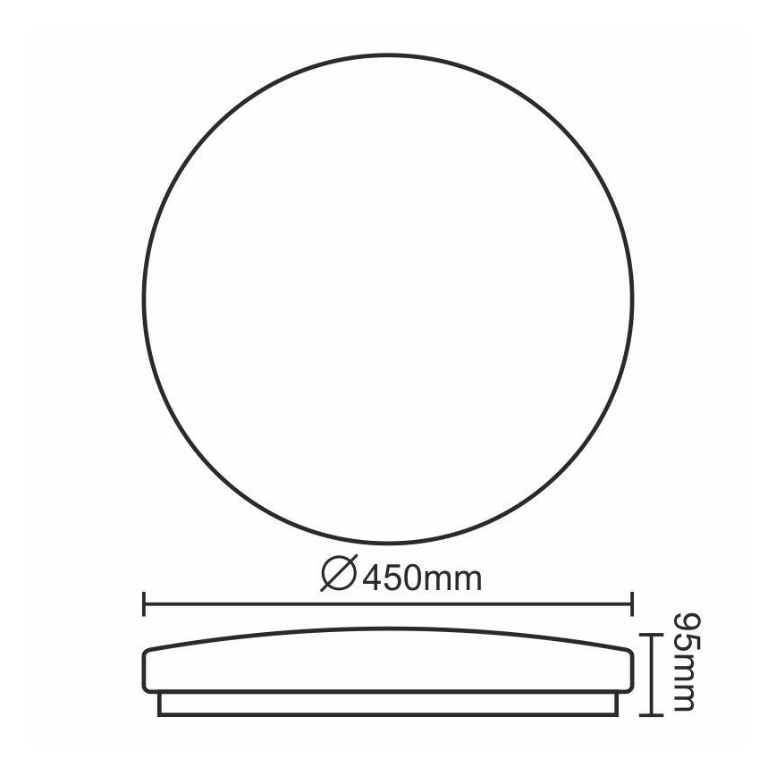 LED Stropna svjetiljka OPAL LED/50W/176-264V