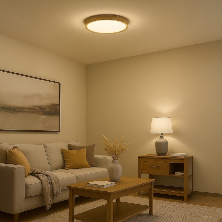 LED stropna svjetiljka ORINOKO LED/36W/230V, promjer 48 cm, bež