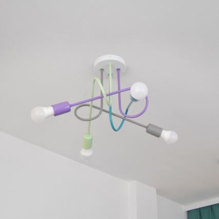 LED Stropna svjetiljka OXFORD 4xE27/10W/230V