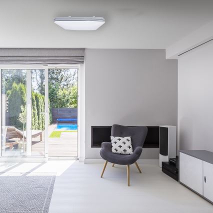 LED Dimmabilno stropno svjetlo PALERMO LED/72W/230V + daljinski upravljač