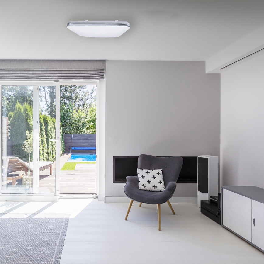 LED Dimmabilno stropno svjetlo PALERMO LED/72W/230V + daljinski upravljač