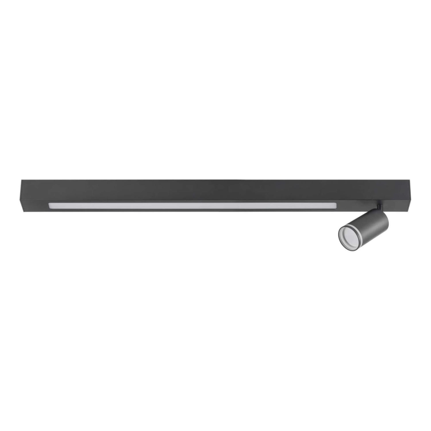 LED Stropna svjetiljka PARIS LED/24W/230V + 1xGU10/10W crna